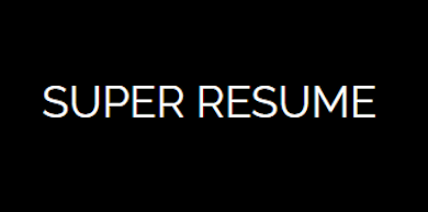 Super-Resume - Free resume builder